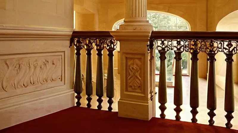 Una impresionante entrada de un edificio gubernamental se destaca por la combinación perfecta de estructuras y detalles arquitectónicos elegantes