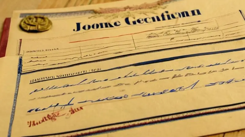 En un escritorio desordenado hay un documento oficial en desuso