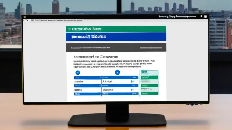 Una pantalla de ordenador muestra una página web con un logotipo del gobierno local en la esquina superior izquierda y consejos para mejorar las calificaciones en las pruebas electorales locales de 2023