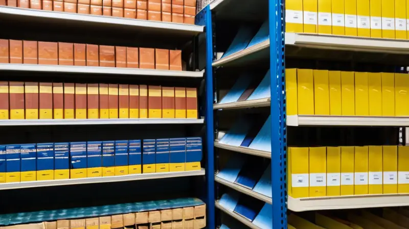 Las estanterías están llenas de libros sobre arquitectura y urbanismo