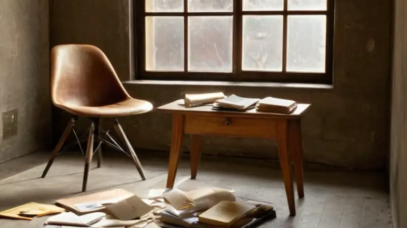 La habitación es un espacio simple con una chimenea lateral