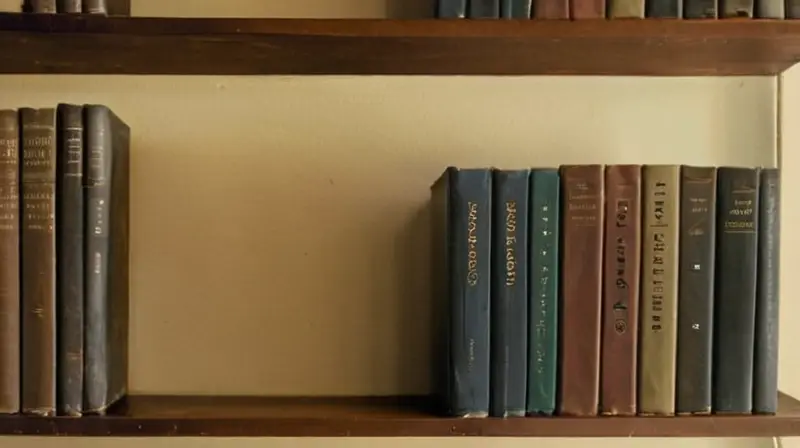 Una habitación acogedora con un escritorio y estanterías de libros iluminada suavemente por la luz del ventanal, presentando una mezcla de orden y desorden estudioso