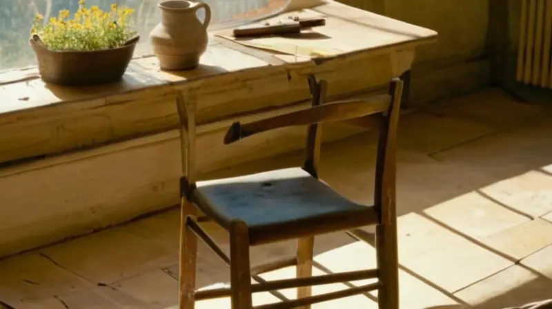 La habitación es una escena pacífica y silenciosa